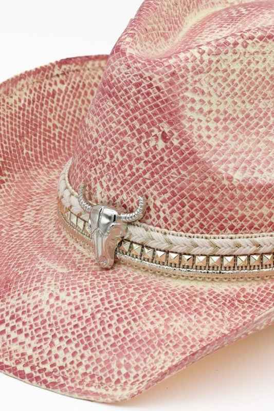Bull Skull Western Vintage Cowboy Hat