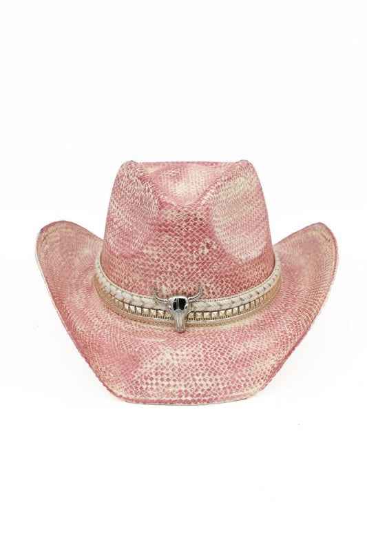 Bull Skull Western Vintage Cowboy Hat