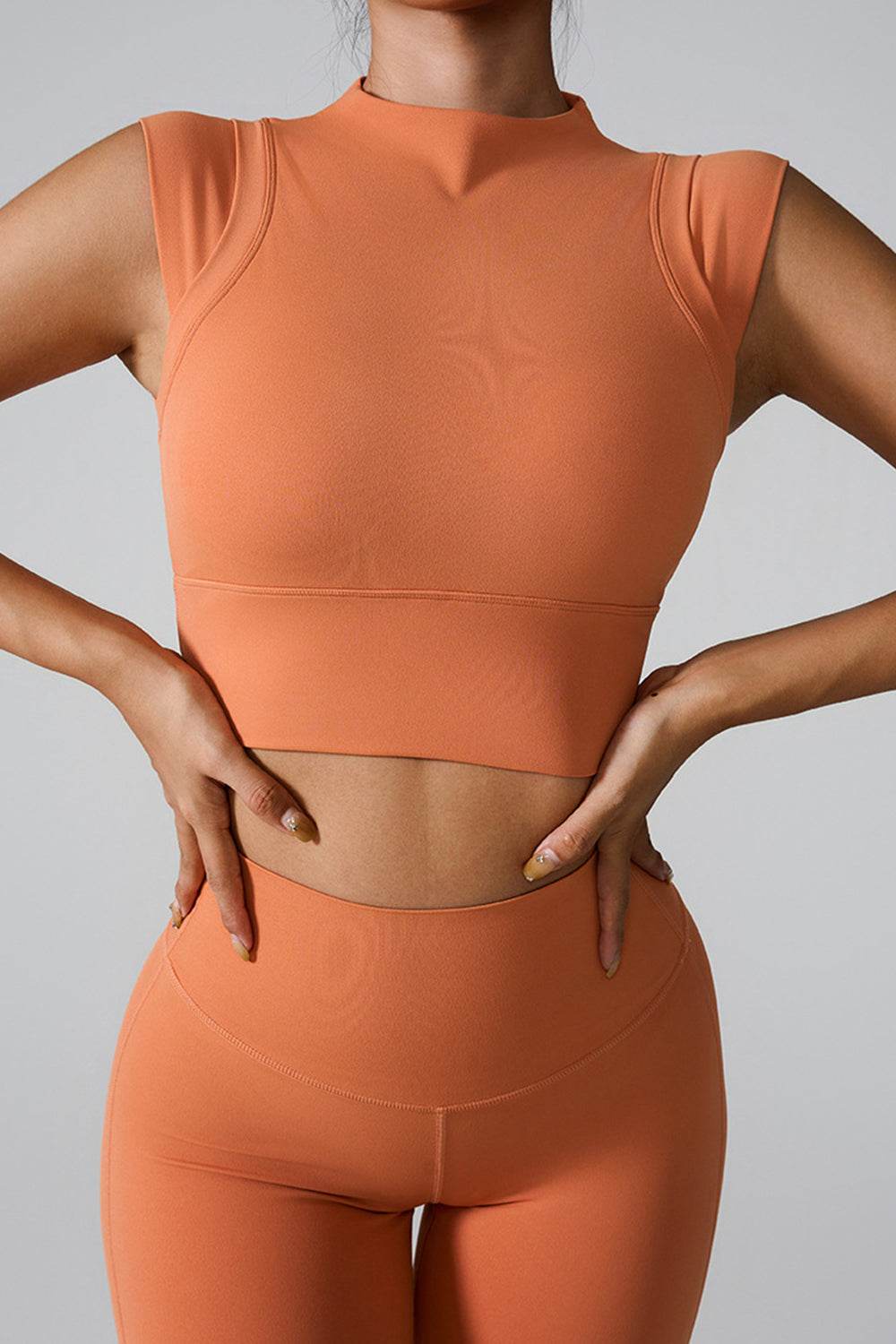 Mock Neck Active Tank - Fashions Envy