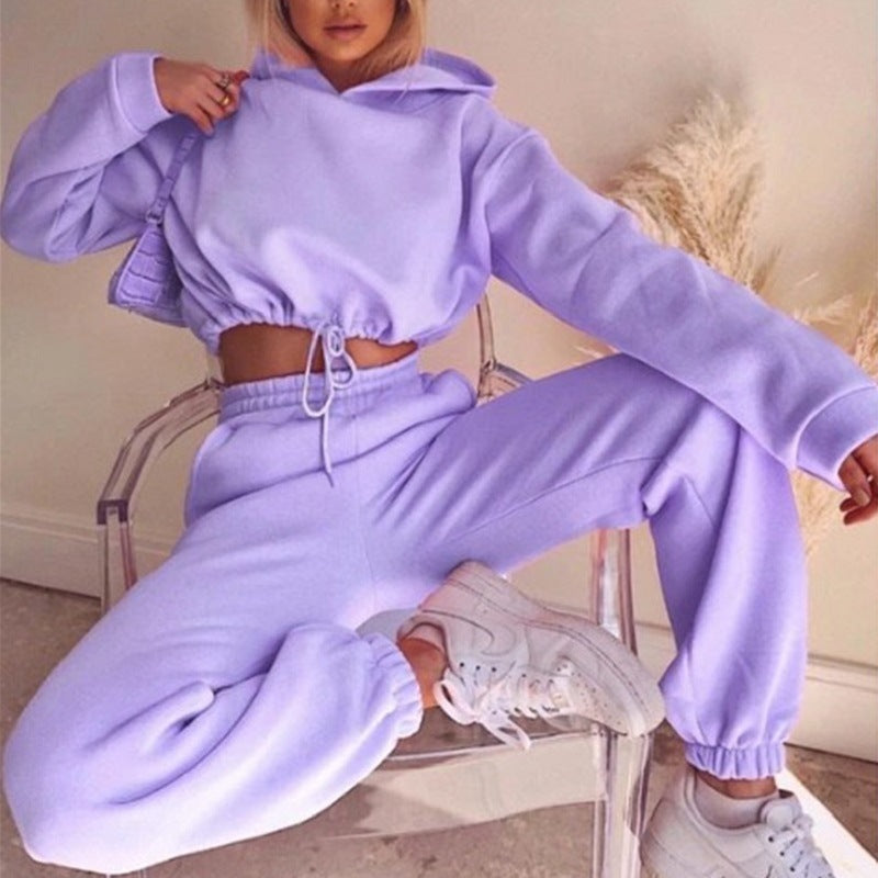 2 Piece Sweatsuit - Women's Hoodie & Joggers Tracksuit