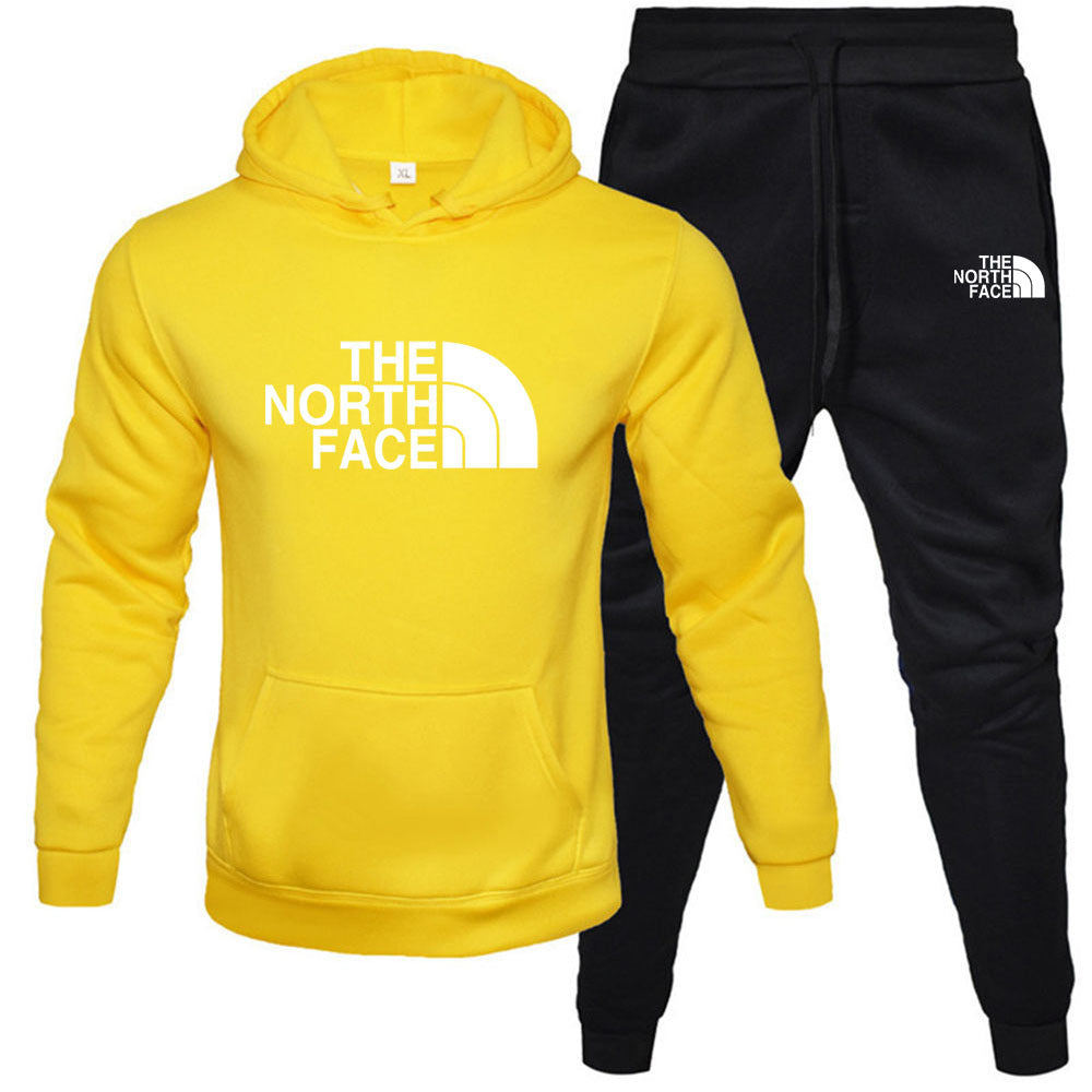 Fleece Hoodie Set - Pullover Sweatshirt Two-Piece