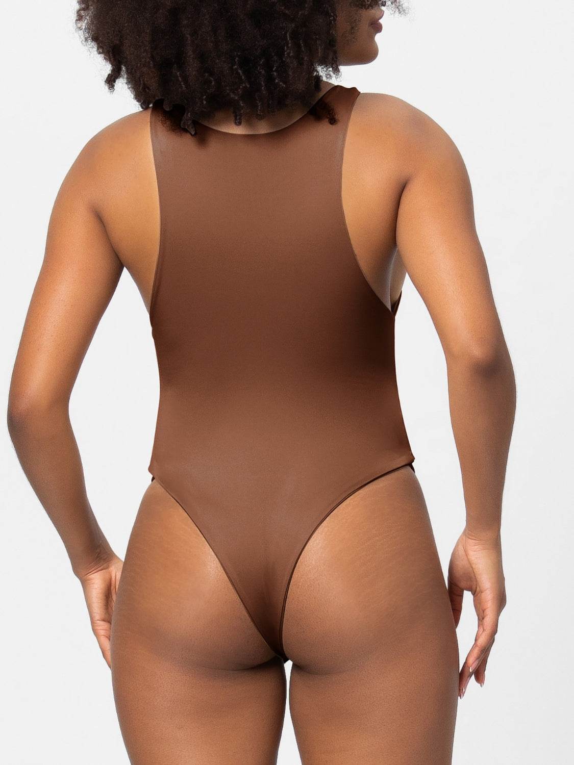 Full Size Round Neck Wide Strap Bodysuit - Fashions Envy