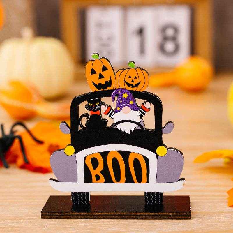 Halloween Element Car-Shape 3-Piece Ornaments