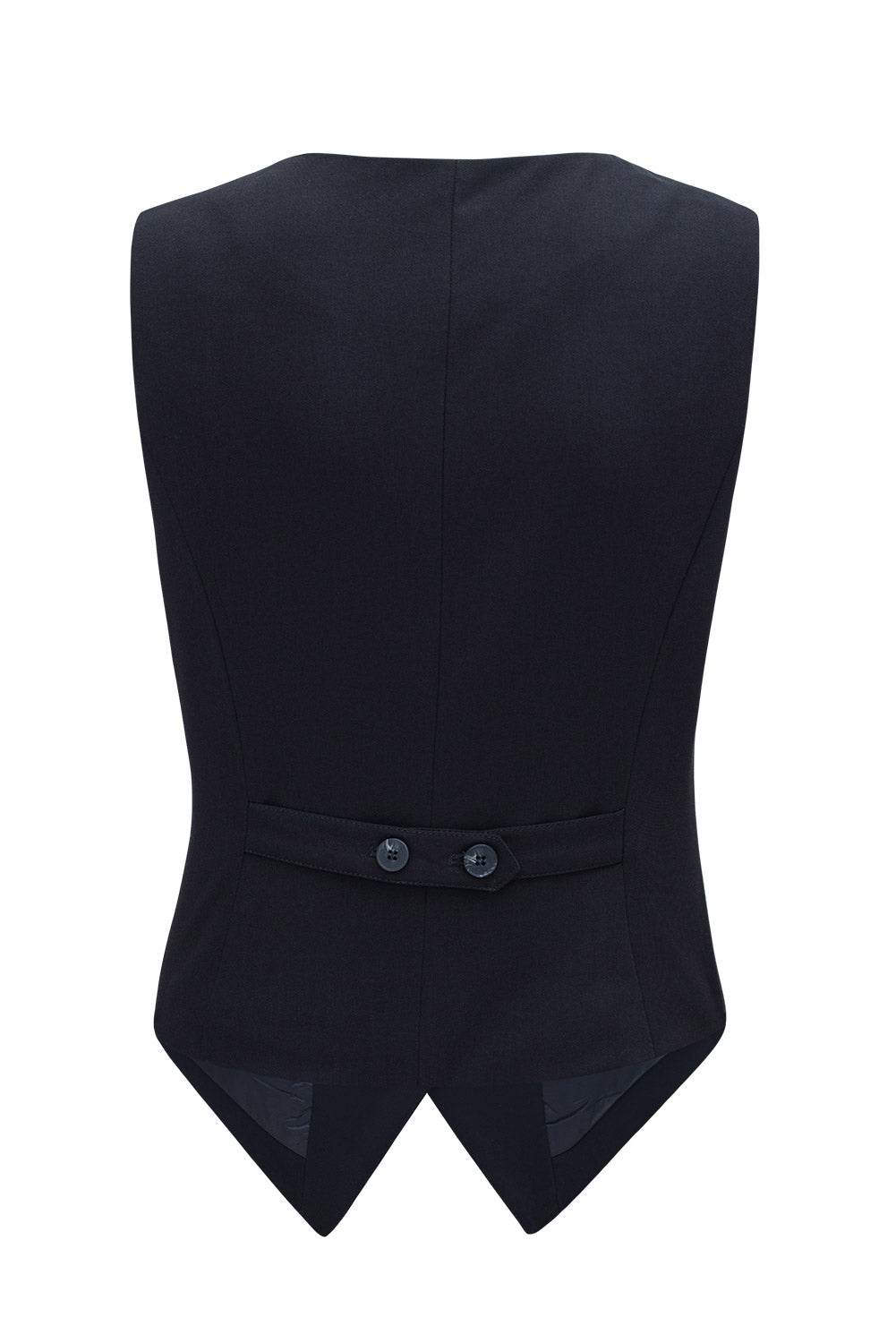 Pocketed Button Up Vest - Fashions Envy
