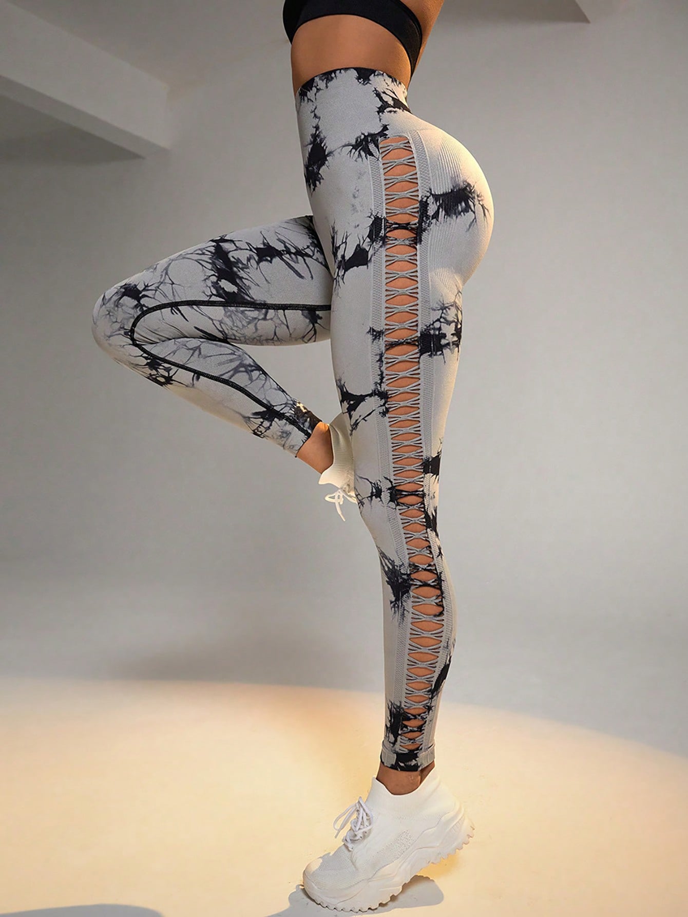 Tie Dye Yoga Pants - High Waist Scrunch Butt Leggings