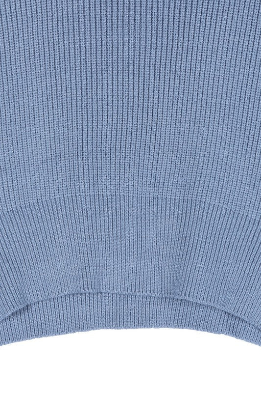 Ribbed Knit Crop Top and Skirt Set