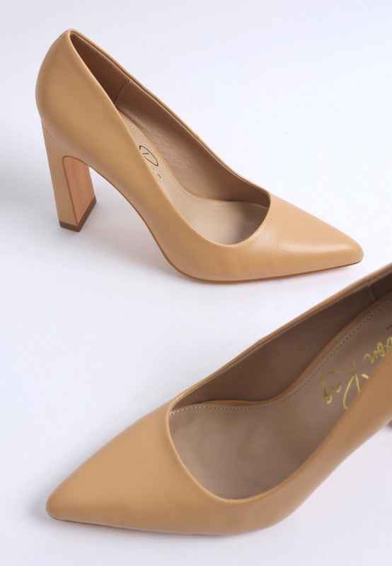 Shacarri Faux Leather Pumps