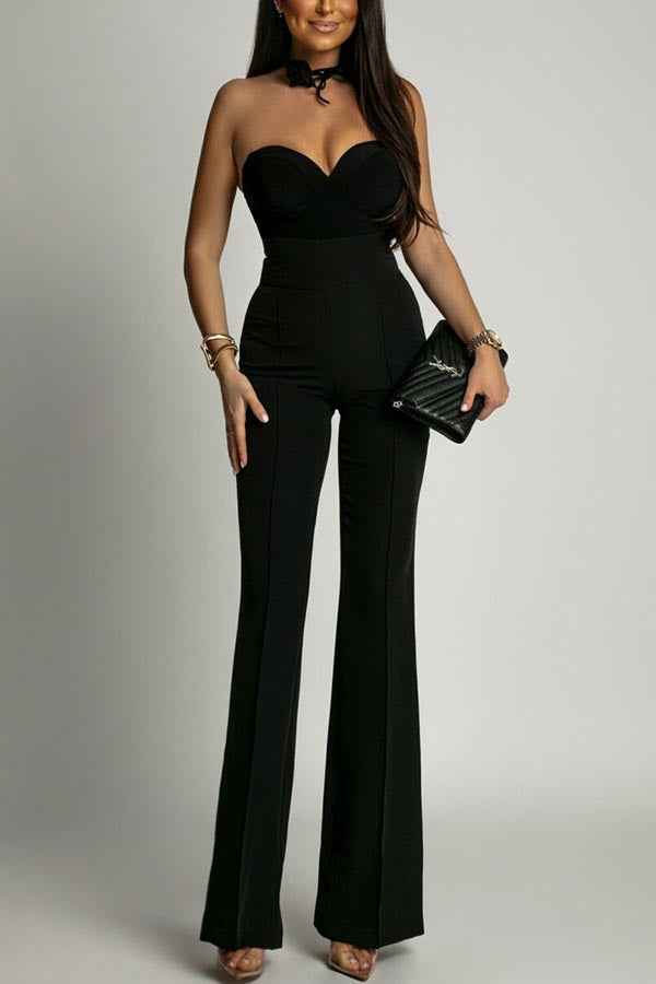 Sweetheart Neck Bodysuit - Sleeveless Fitted Style - Fashions Envy