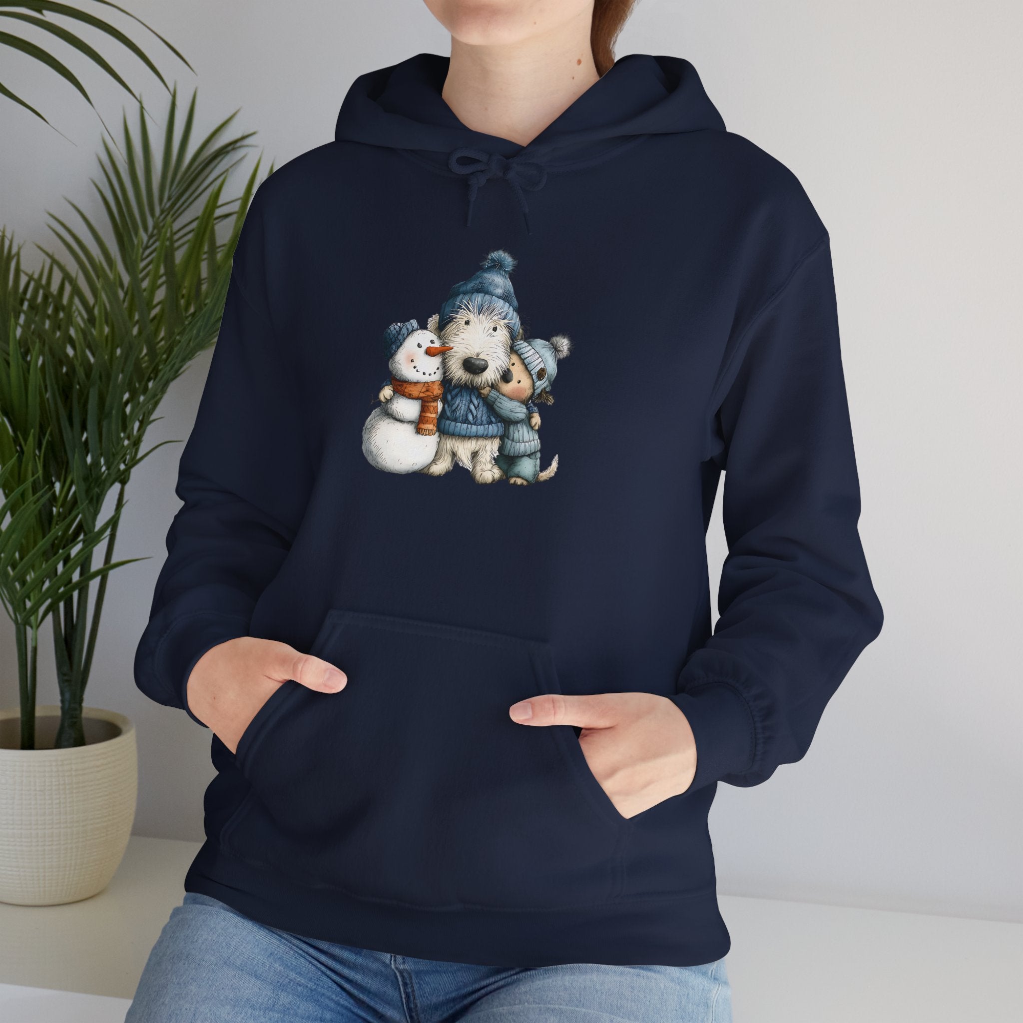 Snowman Puppy Hoodie - Adorable Winter Dog Sweatshirt