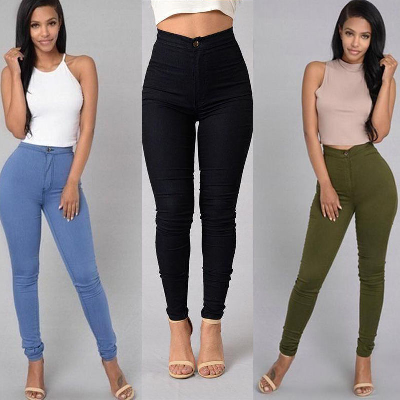 Women's Tight Legging Style Thin Waist Stretch Pencil Pants