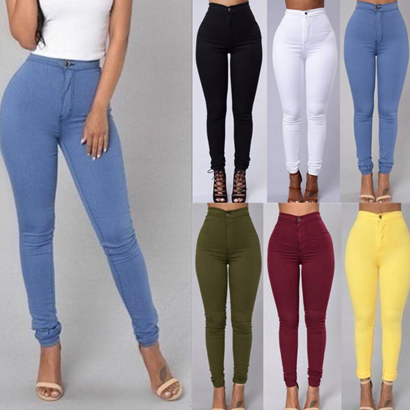 Women's Tight Legging Style Thin Waist Stretch Pencil Pants
