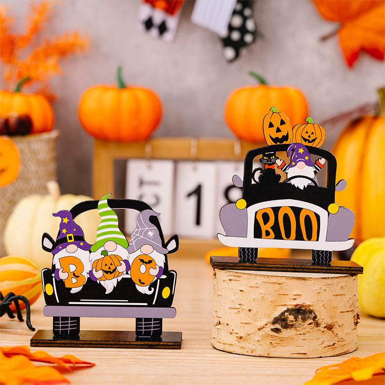 Halloween Element Car-Shape 3-Piece Ornaments - Fashions Envy