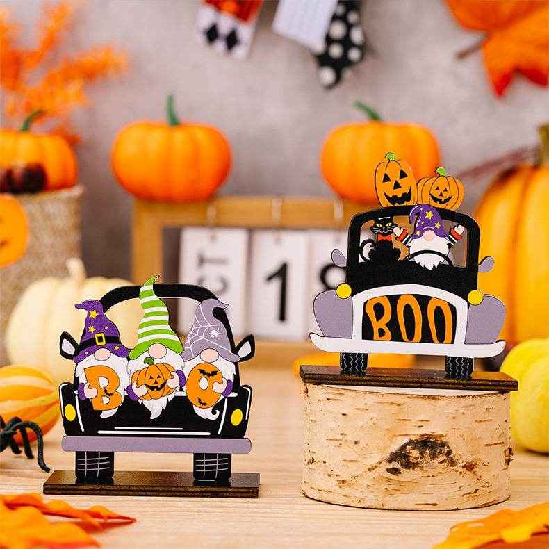 Halloween Element Car-Shape 3-Piece Ornaments