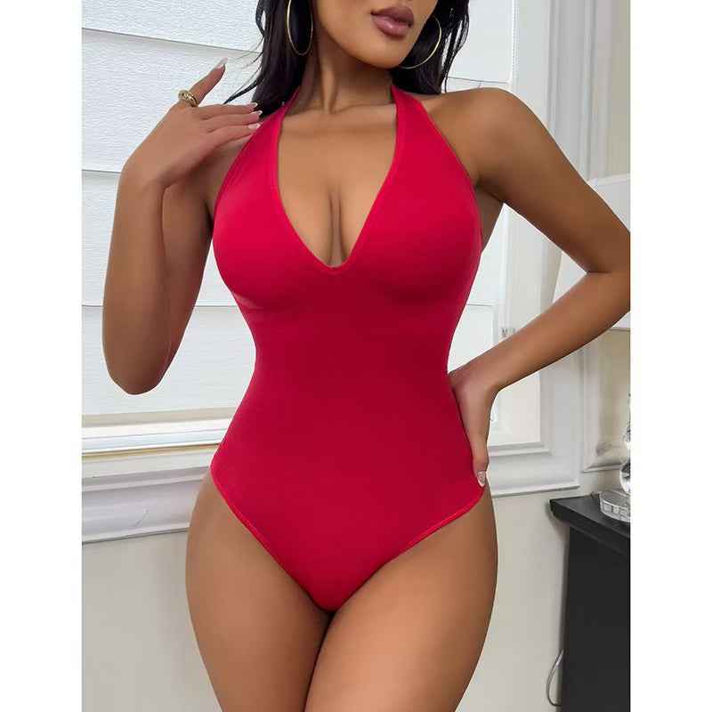 Seamless Shapewear Thong Bodysuit - Sculpting Tummy Control