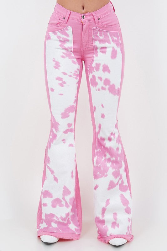 Rodeo Bell Bottom in Pink - Inseam 34