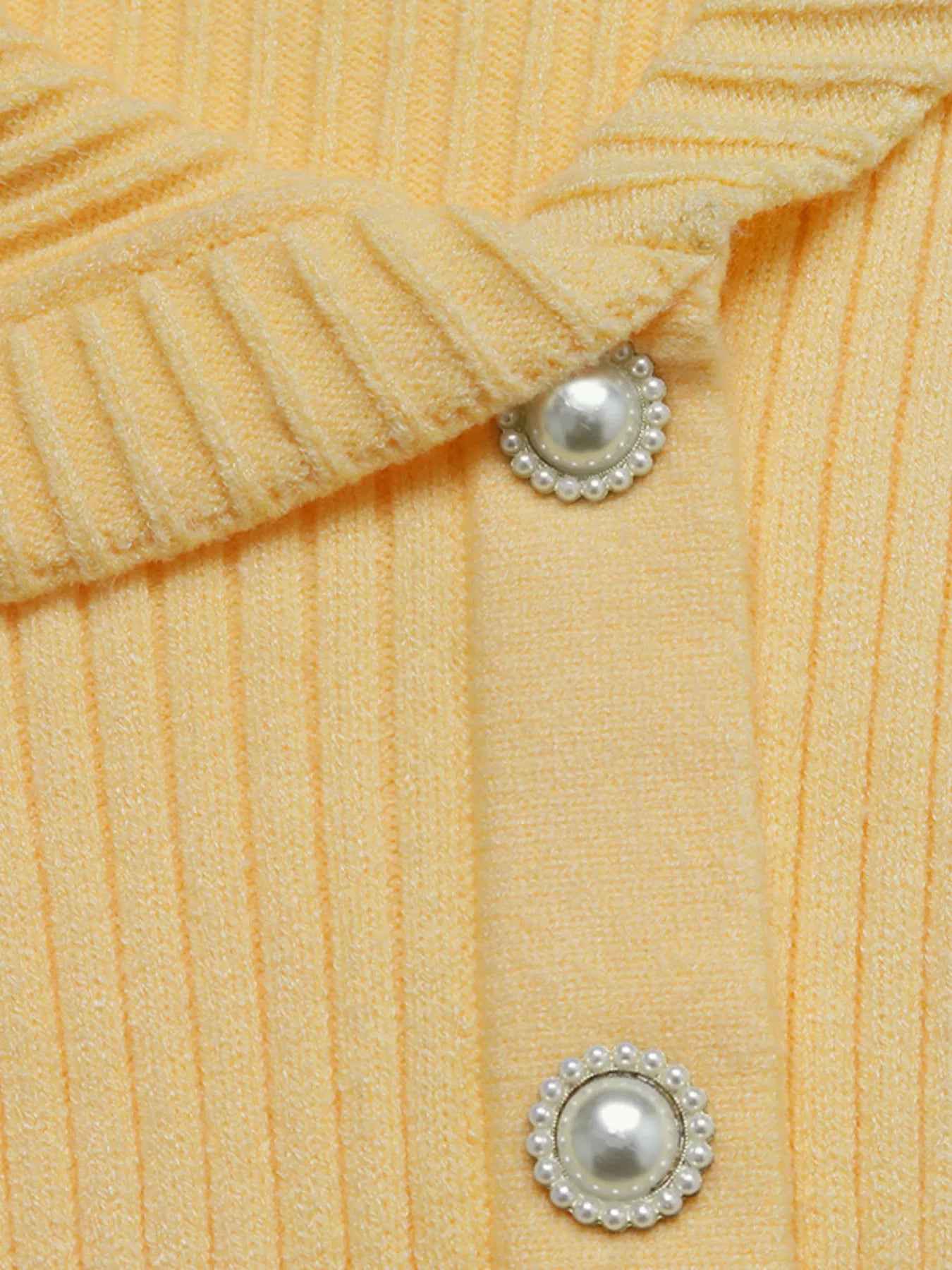 Ribbed Button-Up Cardigan - Chic Asymmetrical Style - Fashions Envy