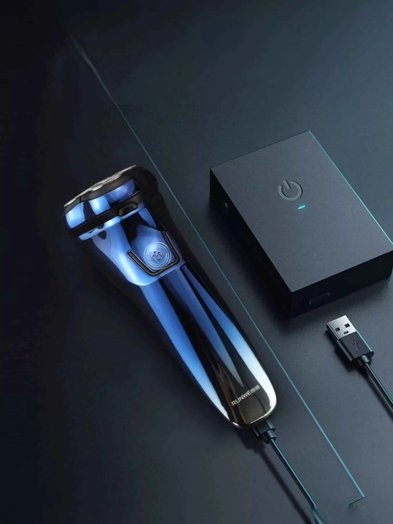 Waterproof Rotary Electric Shaver