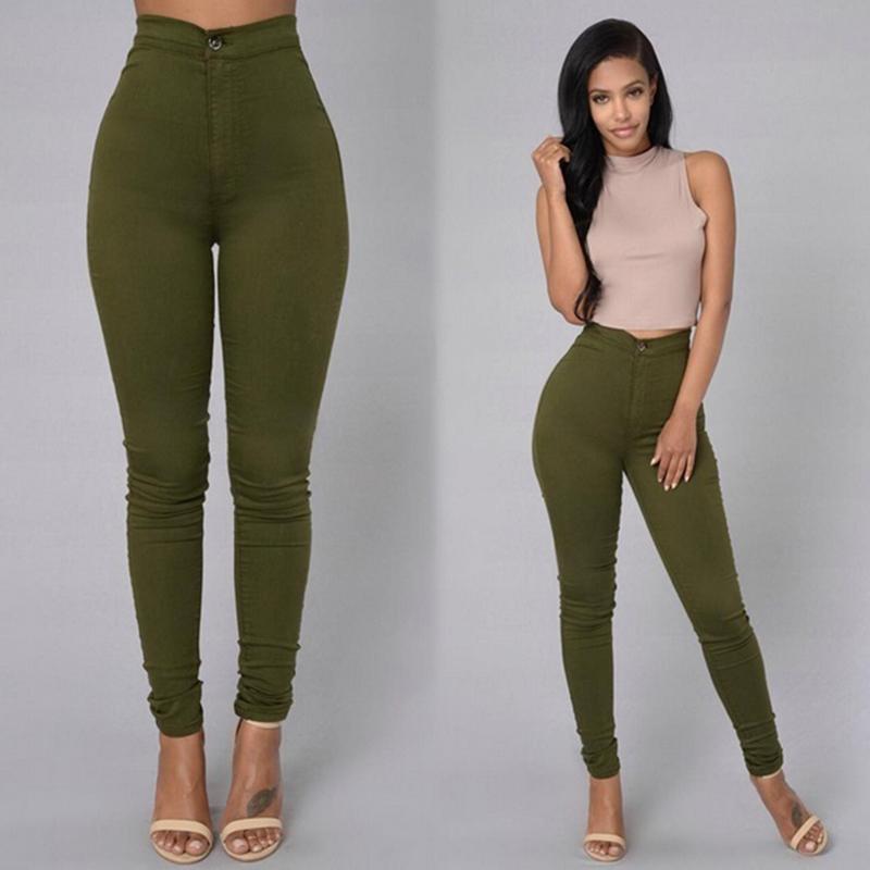 Women's Tight Legging Style Thin Waist Stretch Pencil Pants