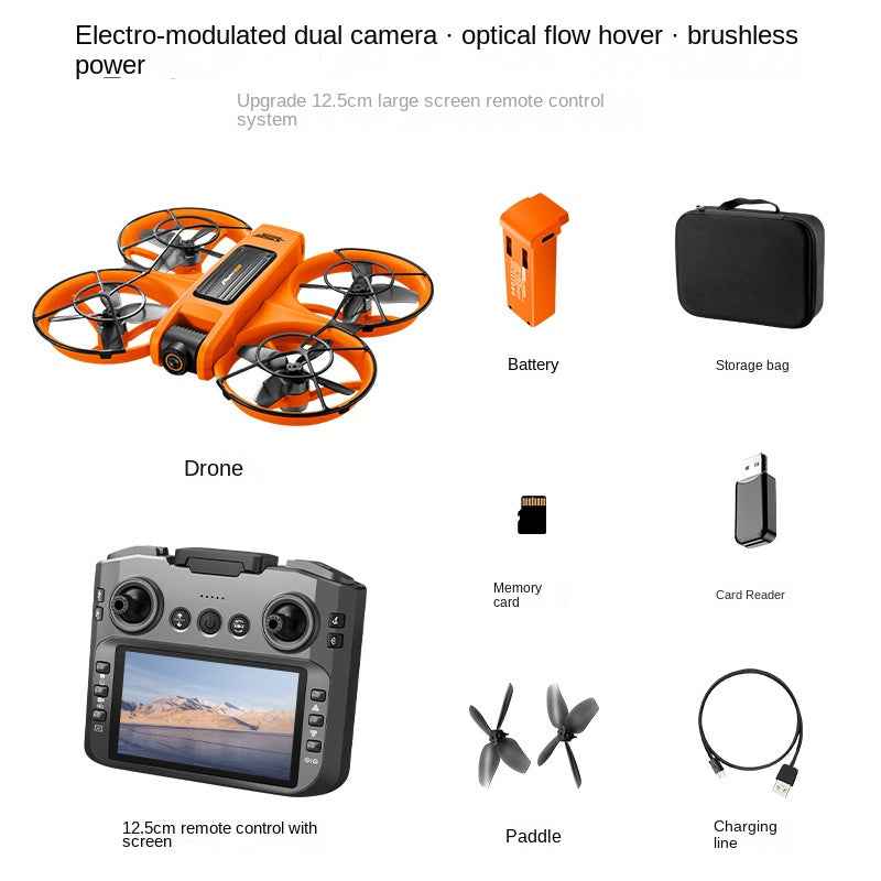 S156 Brushless RC Drone with Screen - FPV HD Camera