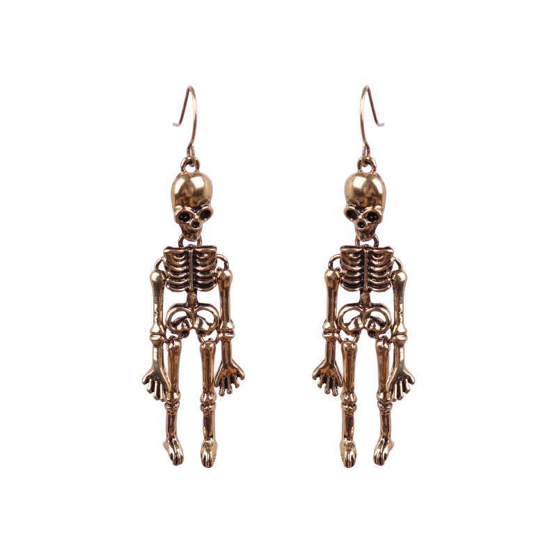 Skeleton Alloy Earrings - Fashions Envy