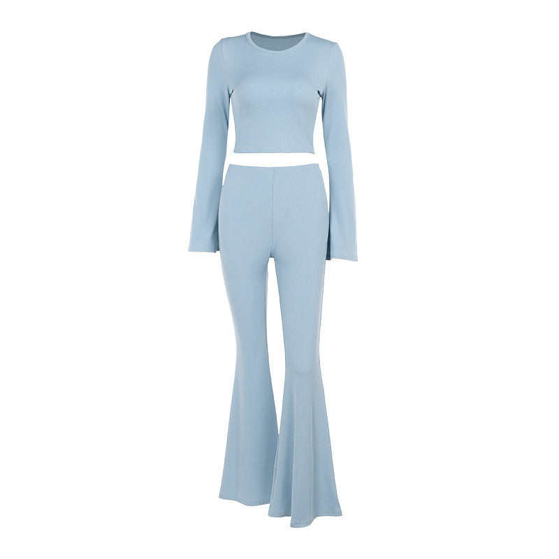 Pants Set - Long Sleeve Two-Piece Outfit