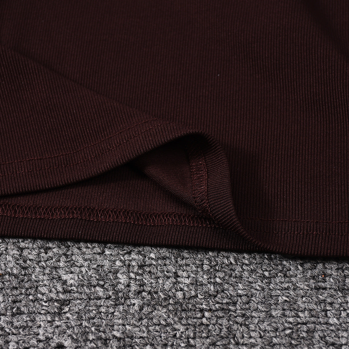 Crop Top and Skirt Set - Contrasting Mini Dress Outfit