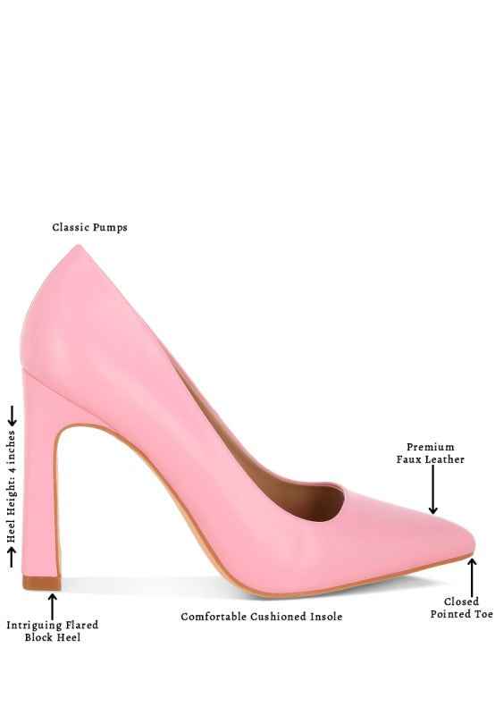 Shacarri Faux Leather Pumps