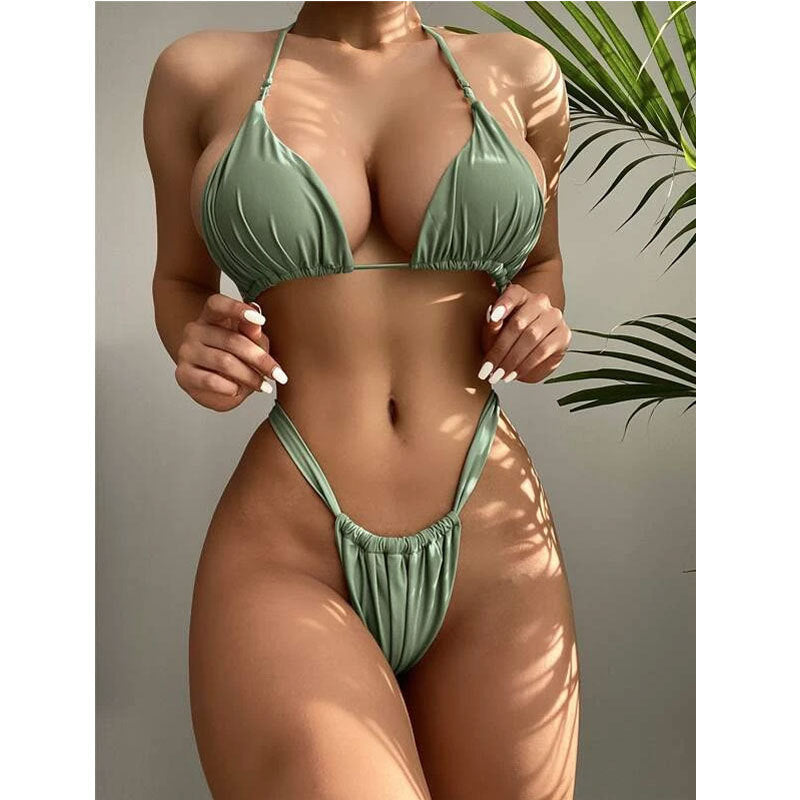 Split Bikini Set - Two-Piece Swimsuit