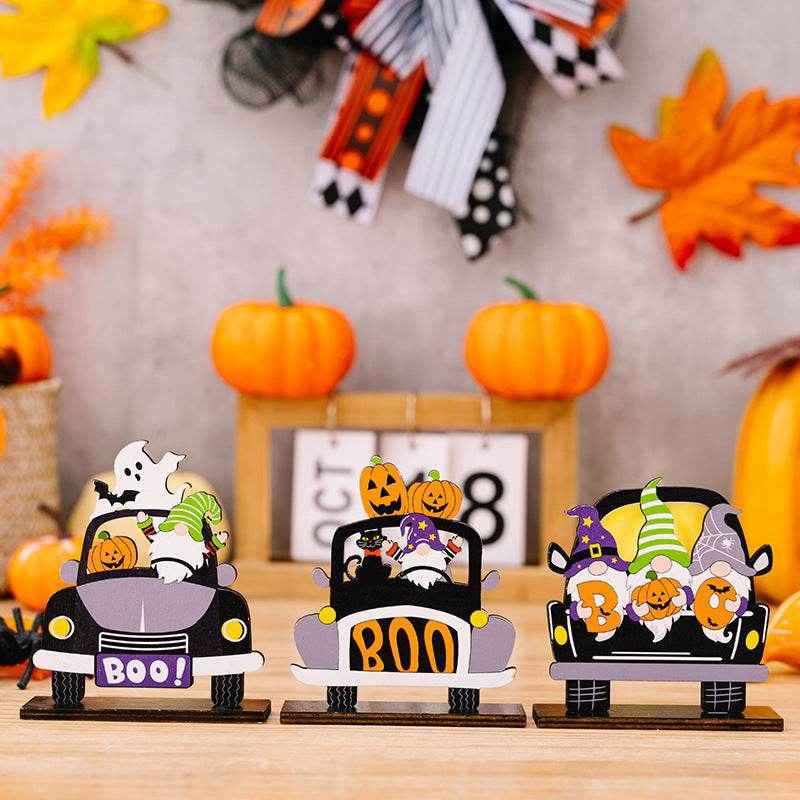 Halloween Element Car-Shape 3-Piece Ornaments