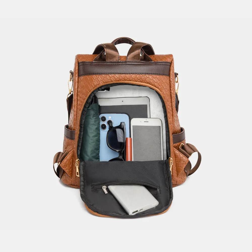 PU Leather Backpack Bag - Fashions Envy
