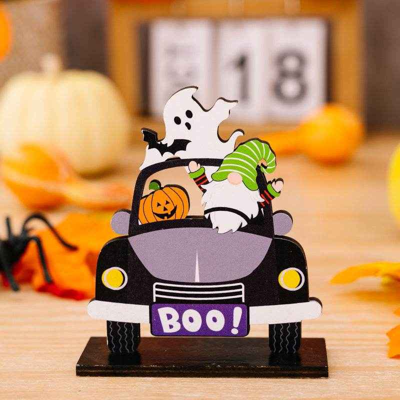 Halloween Element Car-Shape 3-Piece Ornaments