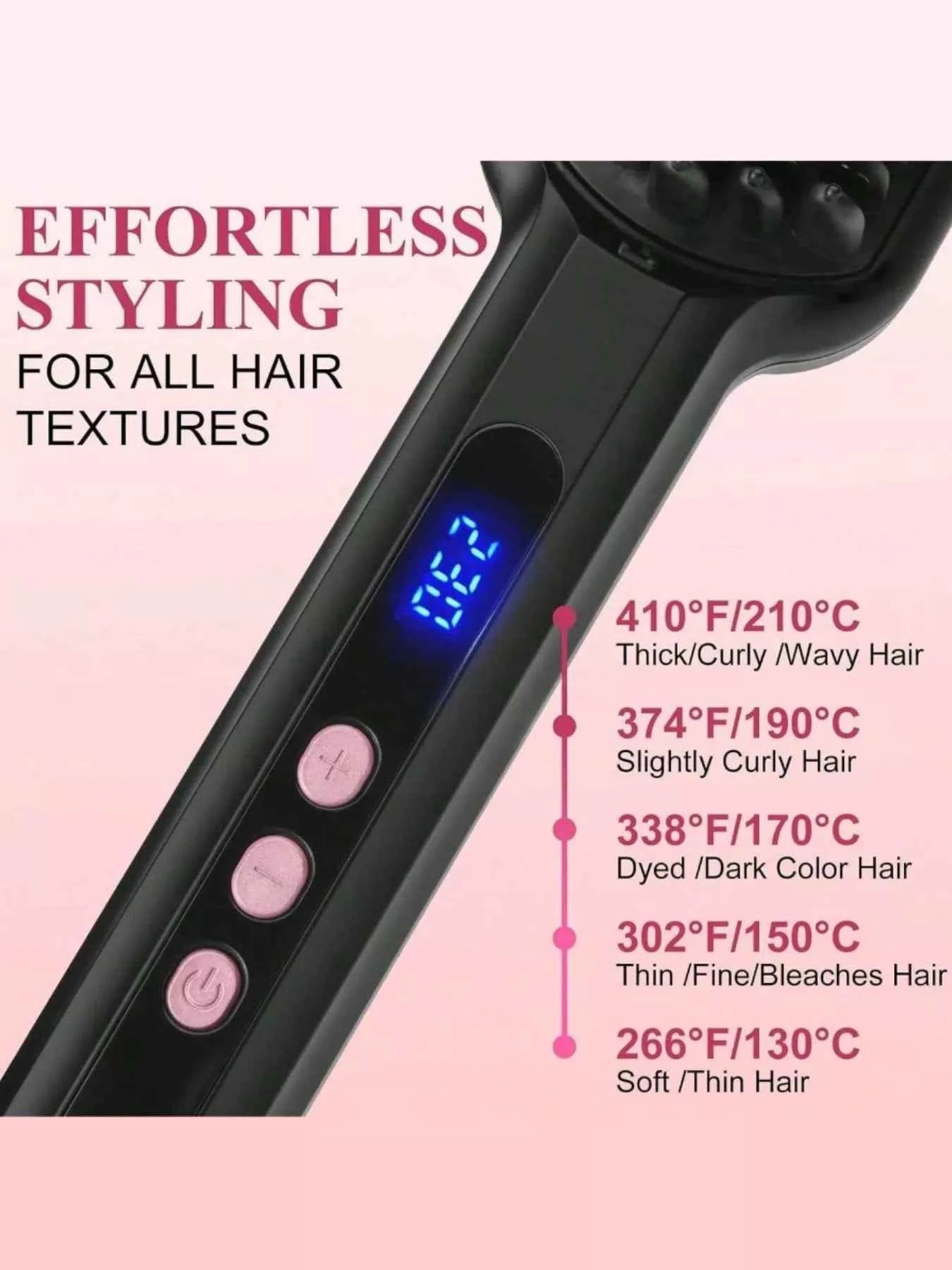 Hair Straightening Comb - Anti-Scald Heated Brush