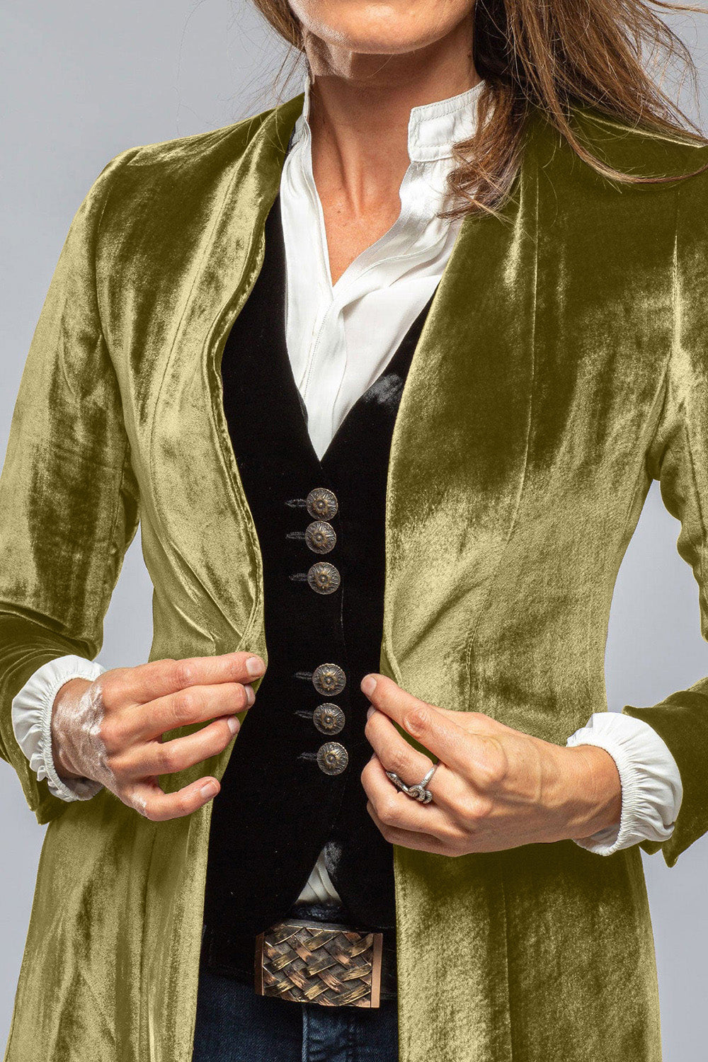 Slit Back Open Front Longline Cardigan Jacket