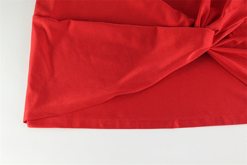 Bodycon Mini Dress - Square Neck Sleeveless High Waist