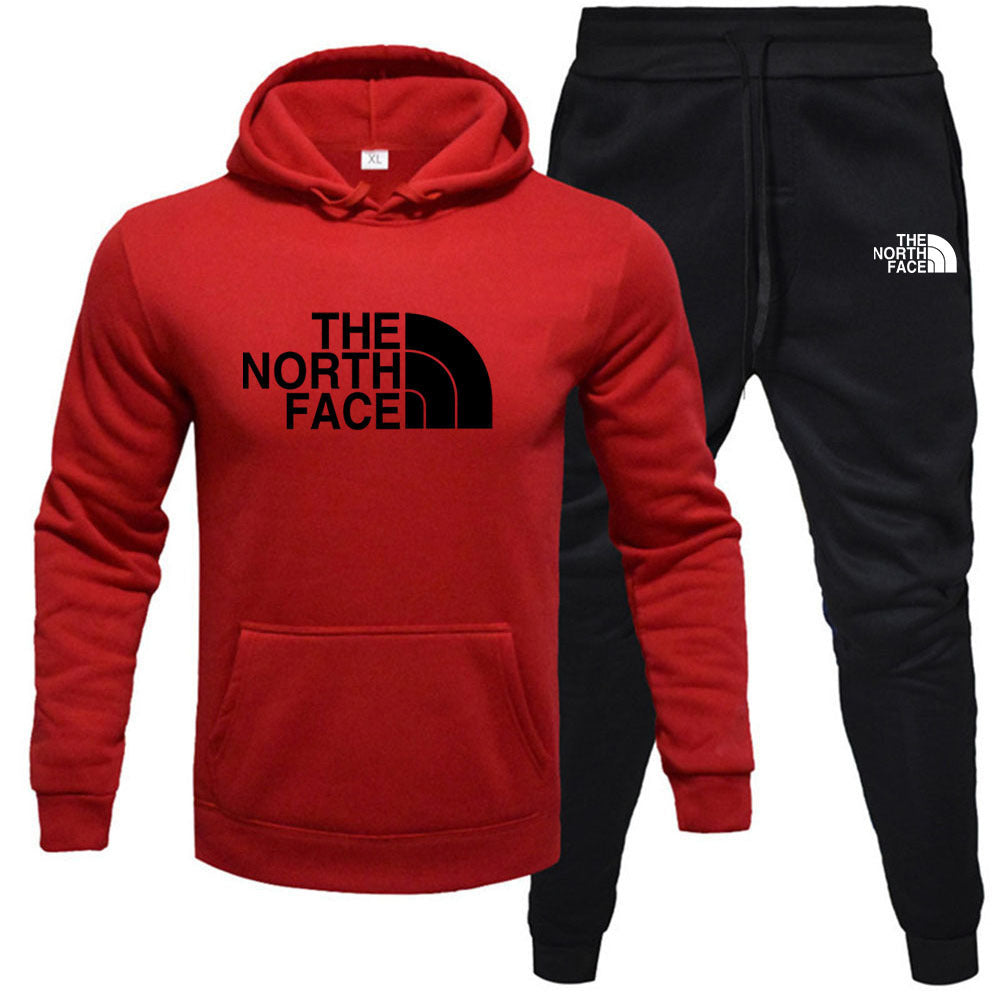 Fleece Hoodie Set - Pullover Sweatshirt Two-Piece