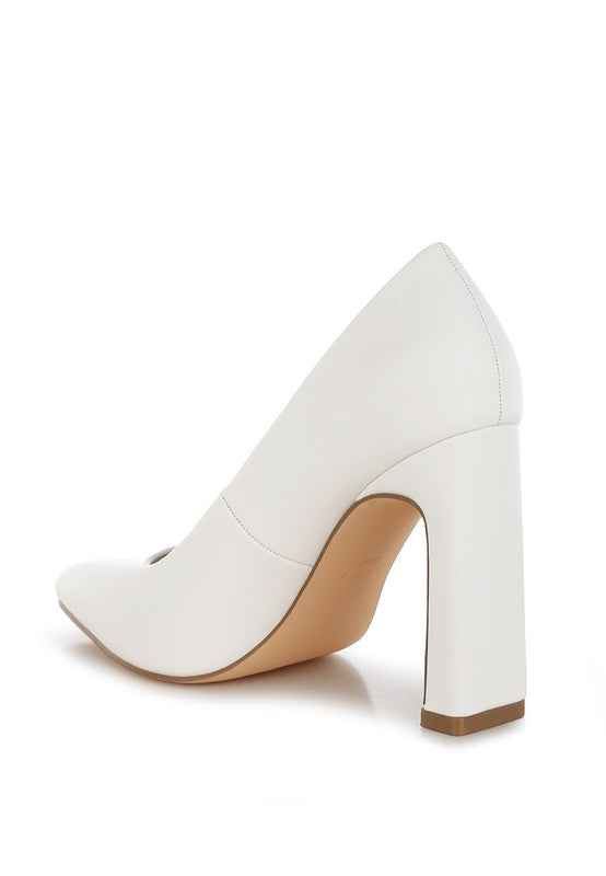 Shacarri Faux Leather Pumps