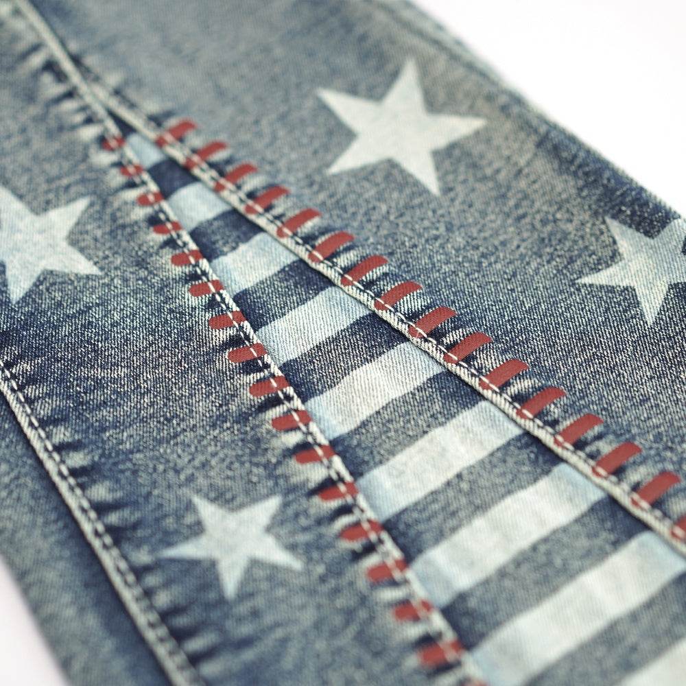 Vintage Star Pattern Jeans Forbidden Platform - Temu - Fashions Envy