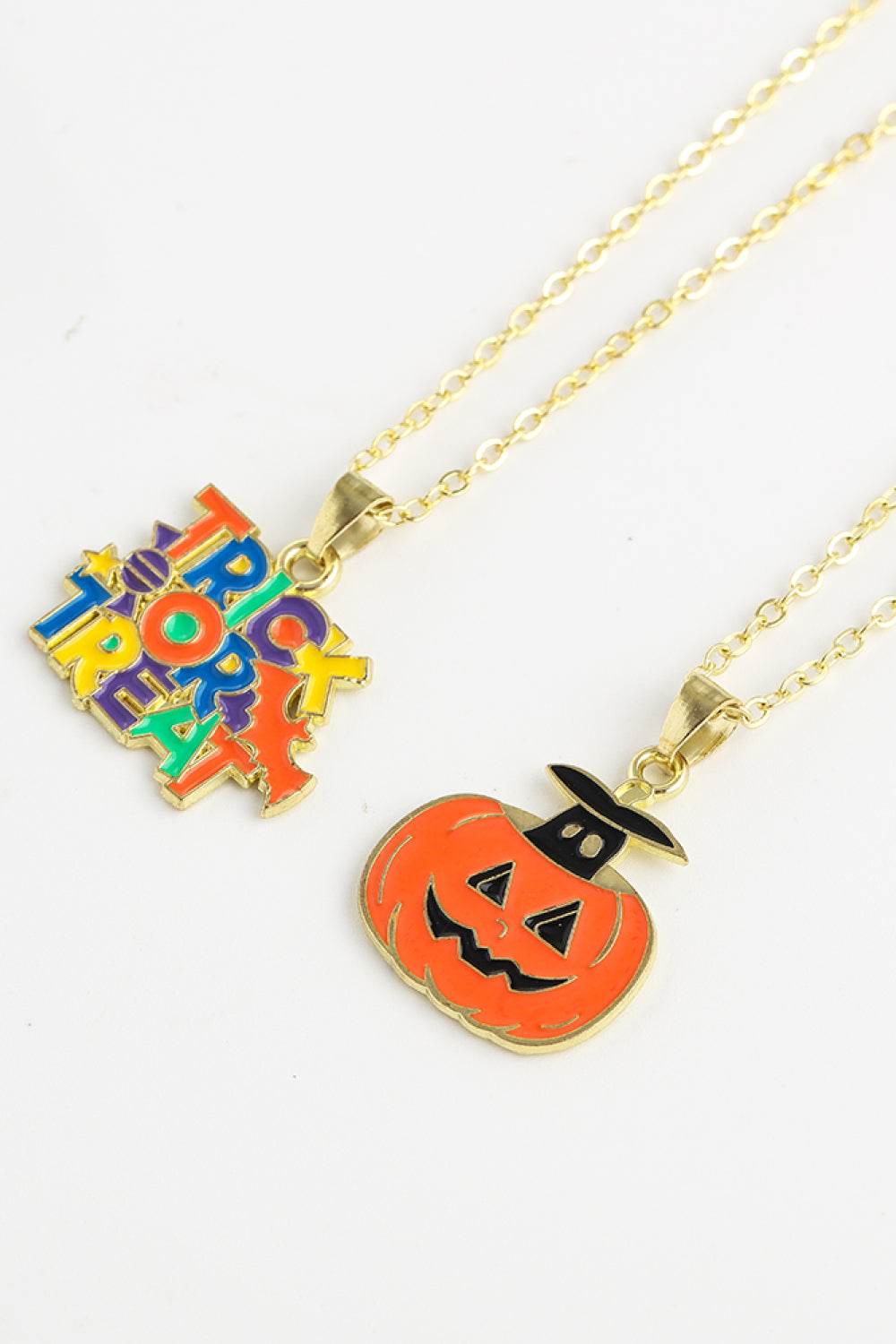 Two-Piece Halloween Theme Necklace Set - Fashions Envy