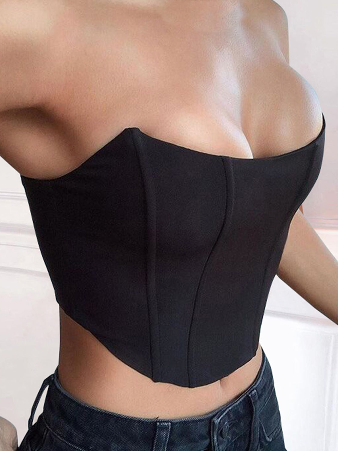 Cropped Hi-point Tube Cropped Top