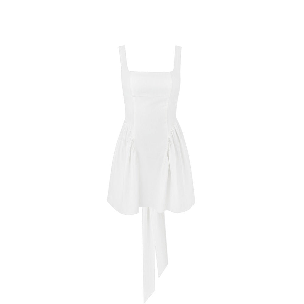 Halter Mini Dress - Butterfly Bow Back Romantic Style