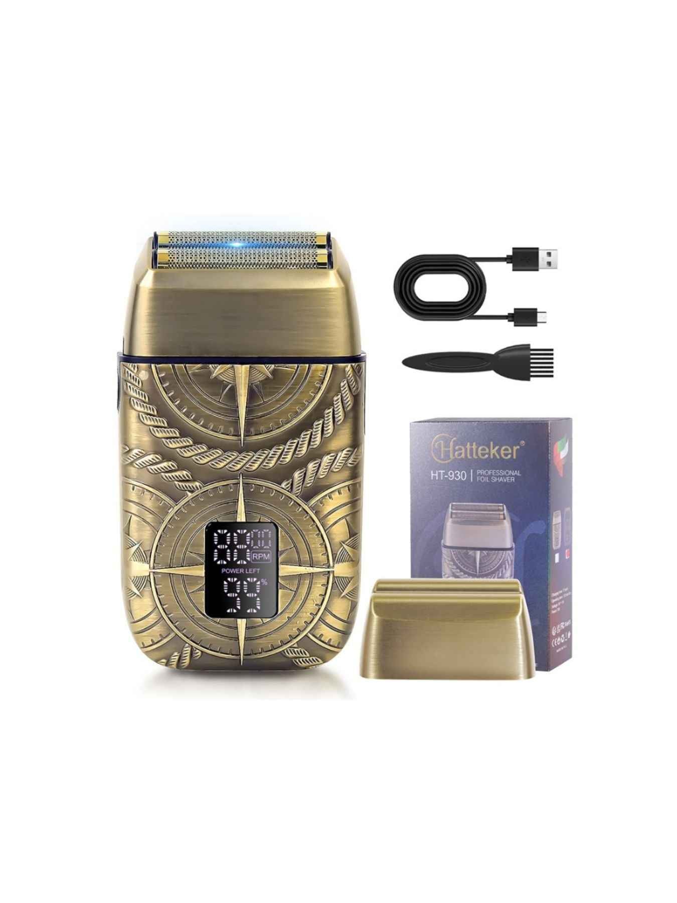 Electric Foil Shaver LED Display - Waterproof Rechargeable
