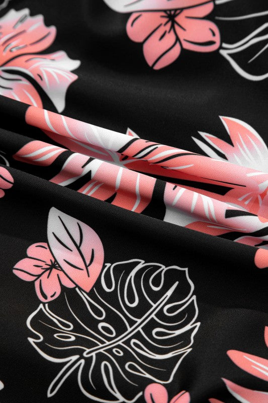 Square Neck Ruched One-Piece Swimsuit - Fashions Envy