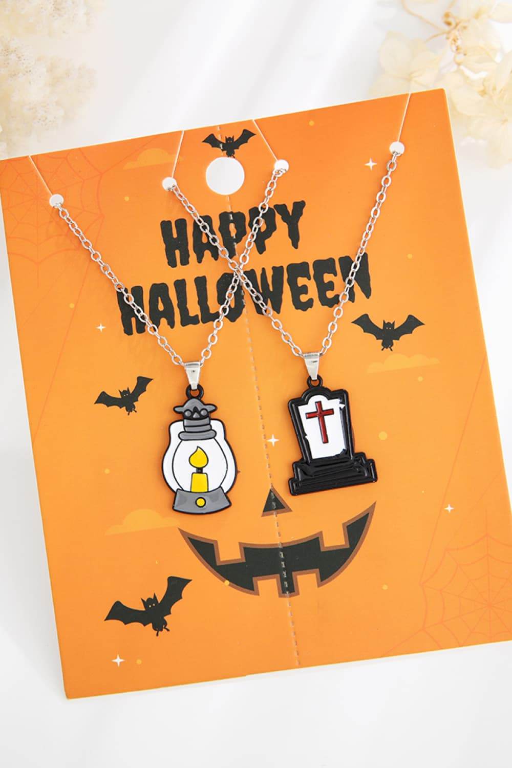 Two-Piece Halloween Theme Necklace Set - Fashions Envy