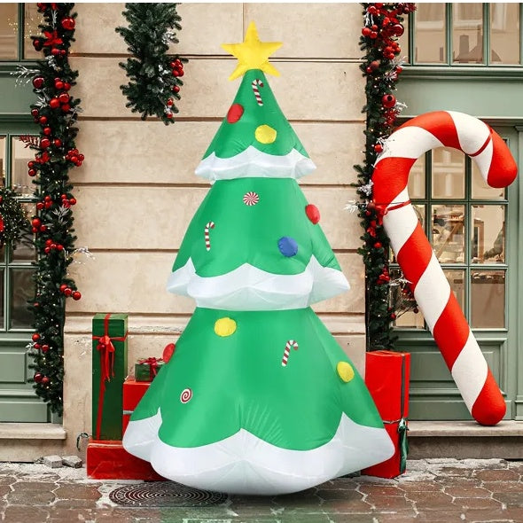Christmas Inflatable Tree - 6.9 FT LED Lighted Yard Decor