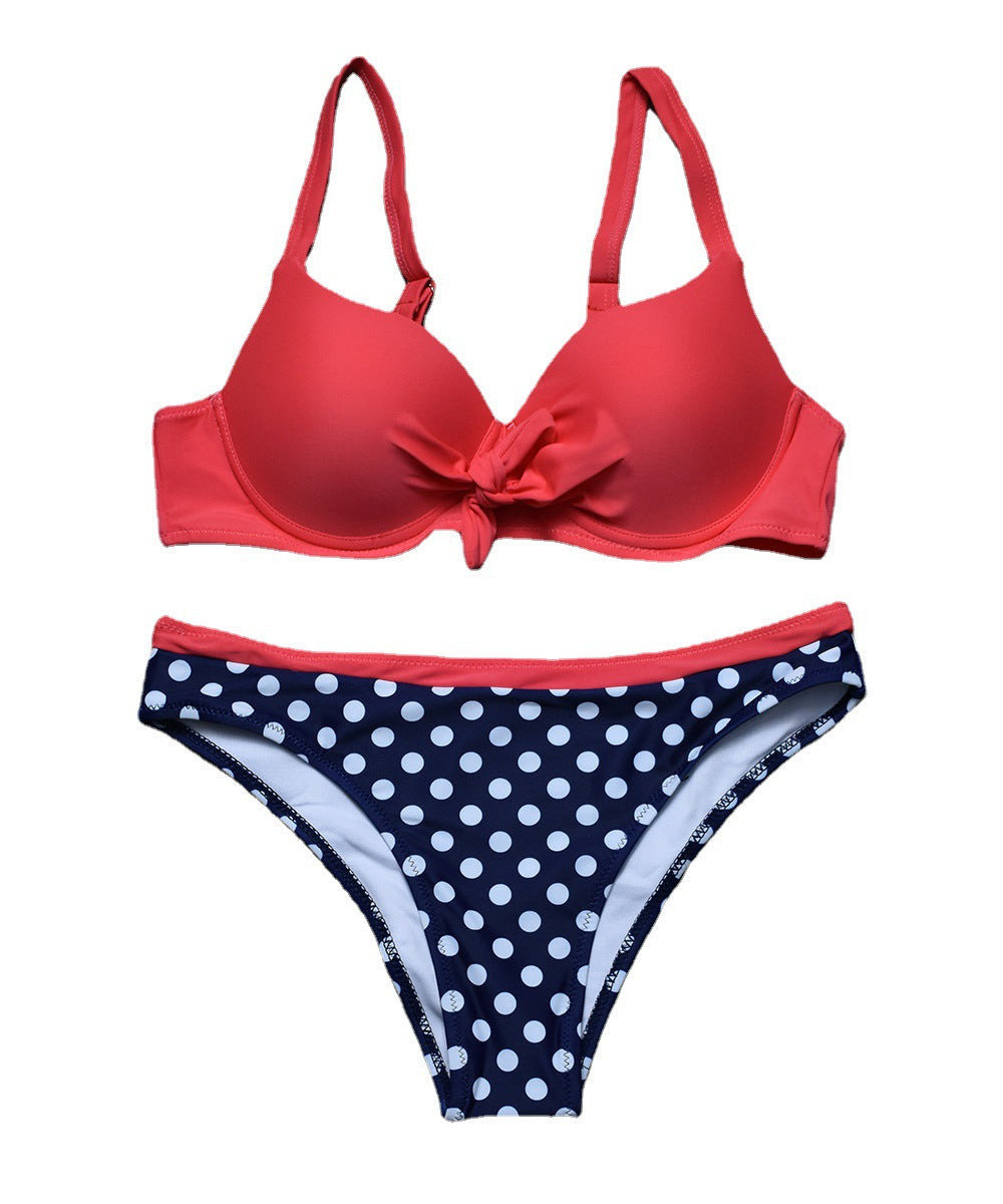 Polka Dot Sling Bikini - Underwire Support Two Piece