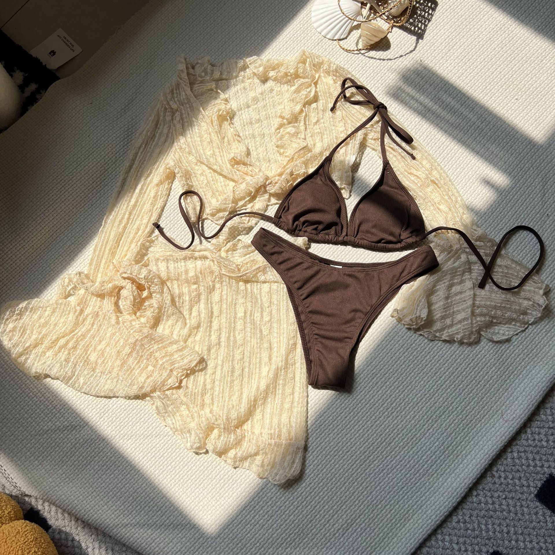 Summer Four-Piece Bikini Set - Cute Beach Swimsuit