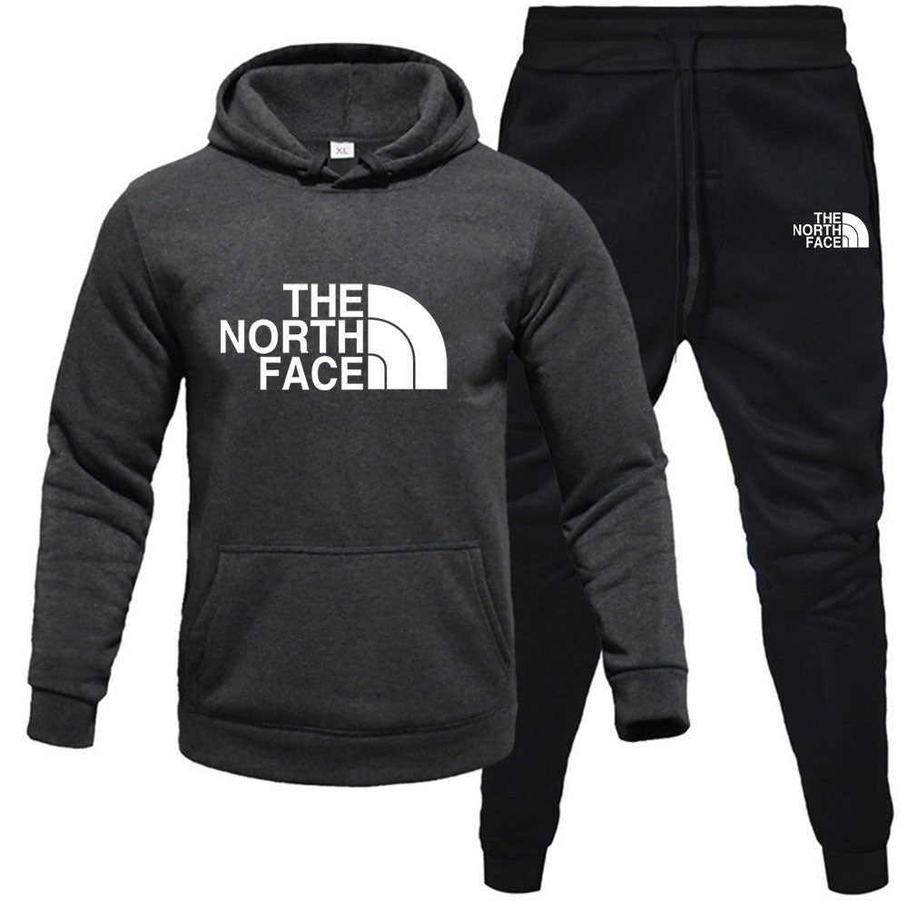 Fleece Hoodie Set - Pullover Sweatshirt Two-Piece