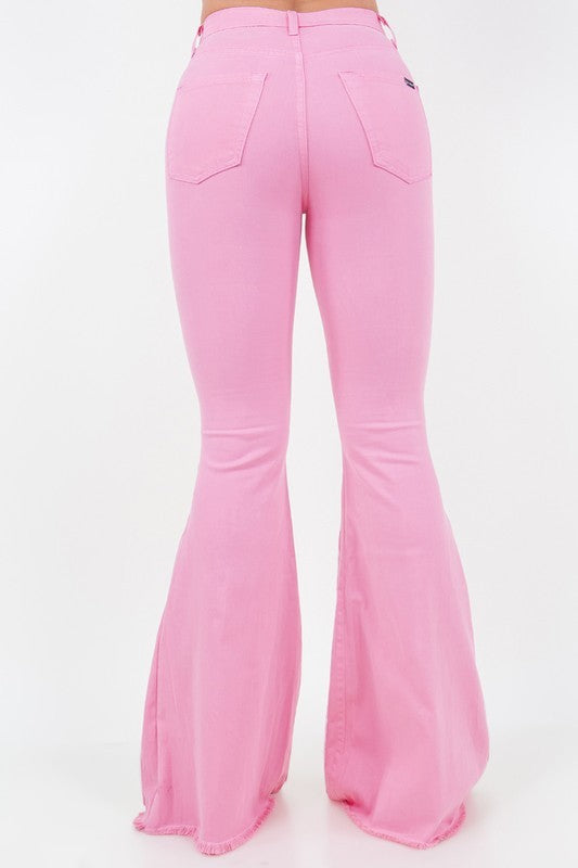 Rodeo Bell Bottom in Pink - Inseam 34
