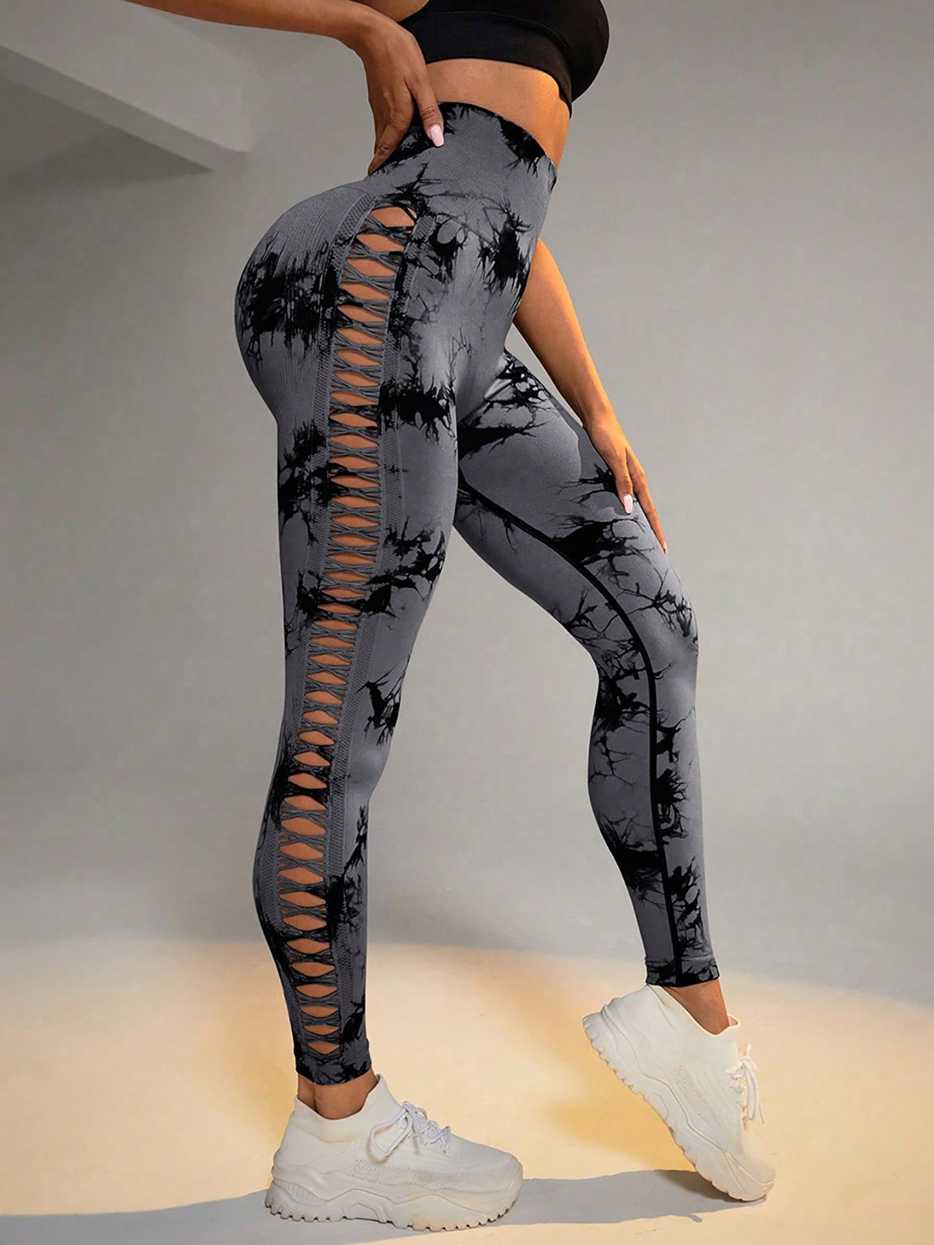 Tie Dye Yoga Pants - High Waist Scrunch Butt Leggings