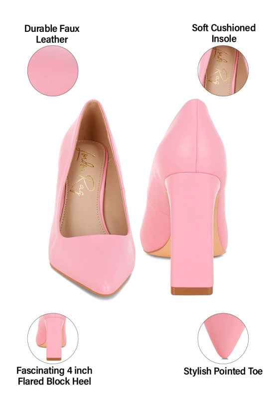 Shacarri Faux Leather Pumps